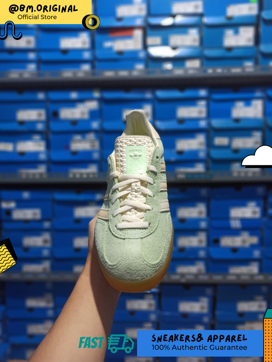 Adidas Gazelle Indoor Semi Green Spark Almost Yellow Cream IE2948