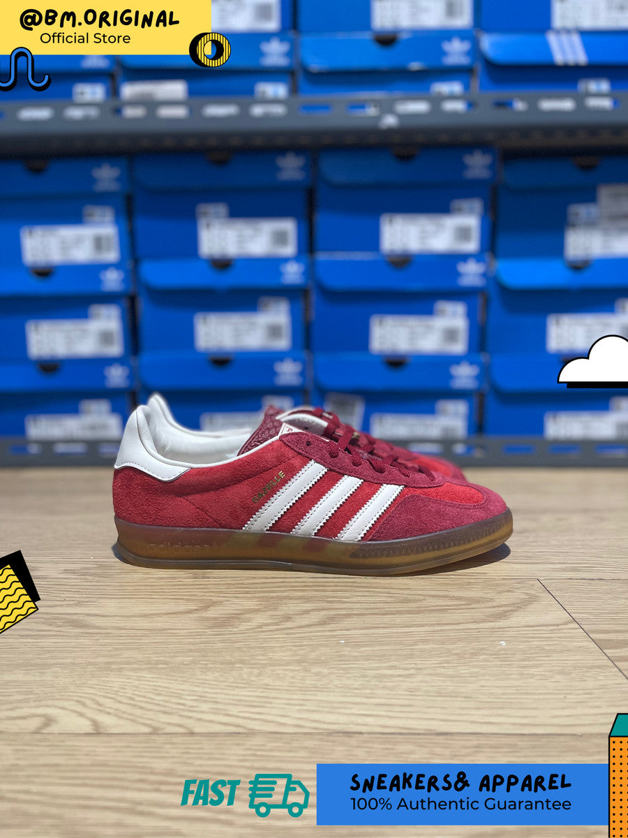 Adidas Gazelle Indoor Active Maroon Off White Gum IE1051