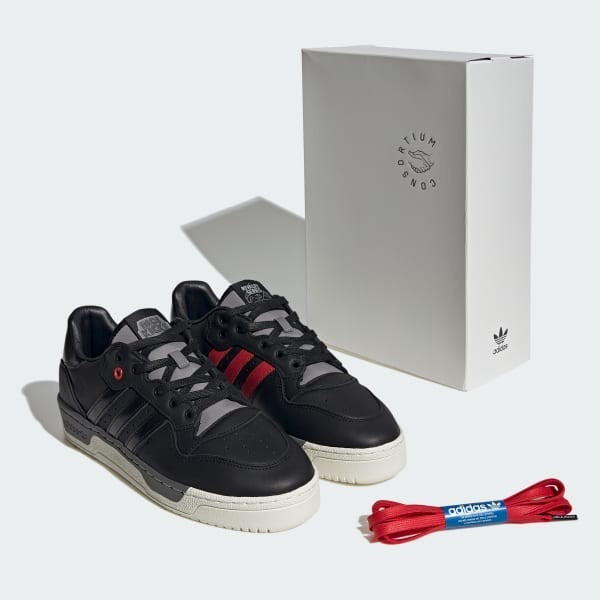 Adidas Rivalry Low x Nice Kicks Core Black Core Black White IH2598