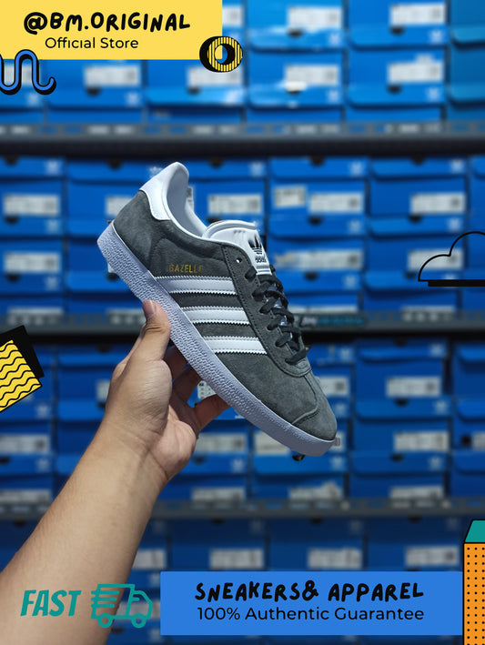 Adidas Gazelle Dark Grey Heater White Gold Metallic ORIGINAL BB5480