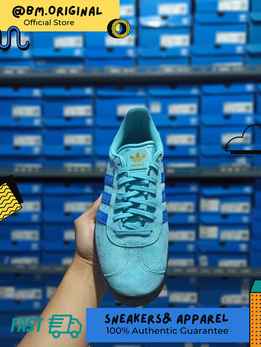 Adidas Gazelle Aqua Blue Gold IE5319