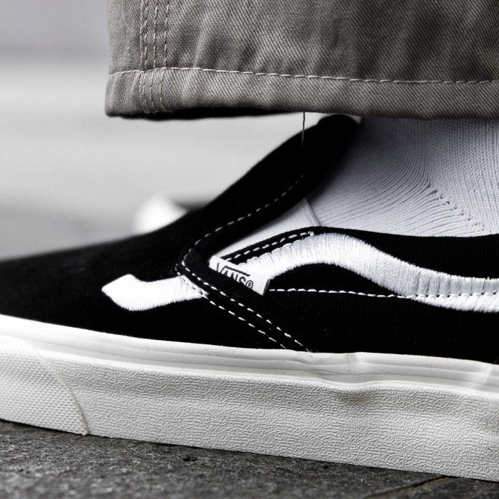 Vans Slip On Classic Side Stripe Black White