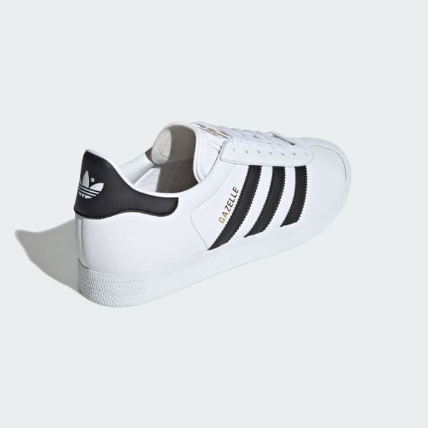 Adidas Gazelle Low Cloud White Core Black Gold Metallic ID6113