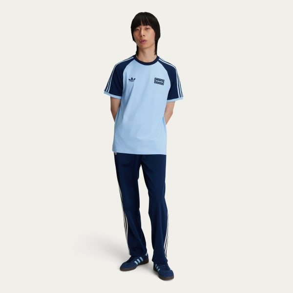 Adidas x Oasis Tour 3-Stripes T-shirt Clear Sky Night Indigo KT3447