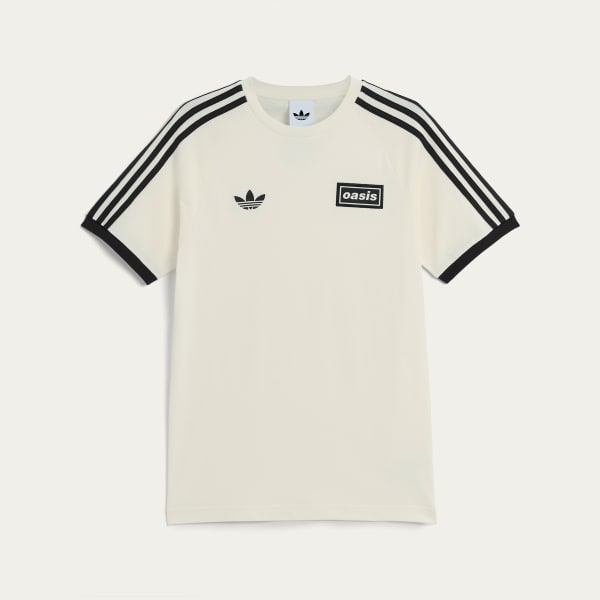 Adidas x Oasis Tour 3-Stripes T-shirt Cream White KT3446