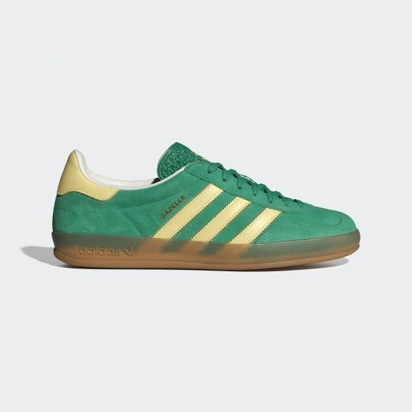 Adidas Gazelle Indoor Semi Court Green Almost Yellow Gum IH7500