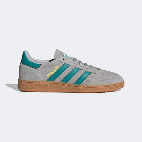 Adidas Spezial Handball Grey Two Pure Teal Gold Metallic JR3844