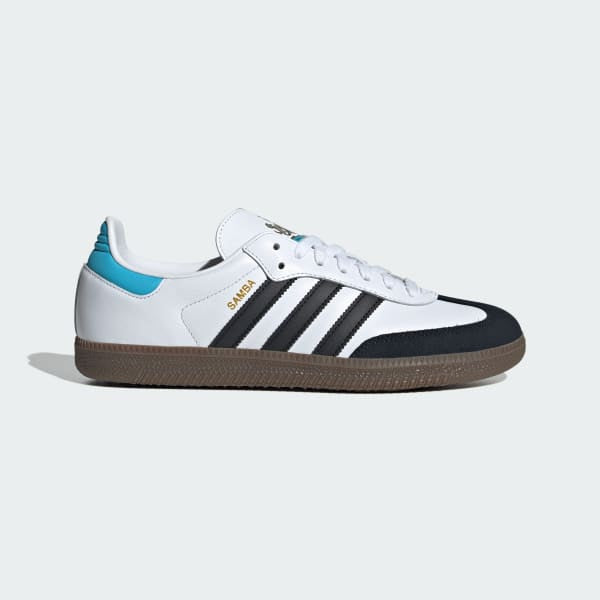 Adidas Samba x Newcastle United FC Cloud White Core Black Sky Rush JQ4044