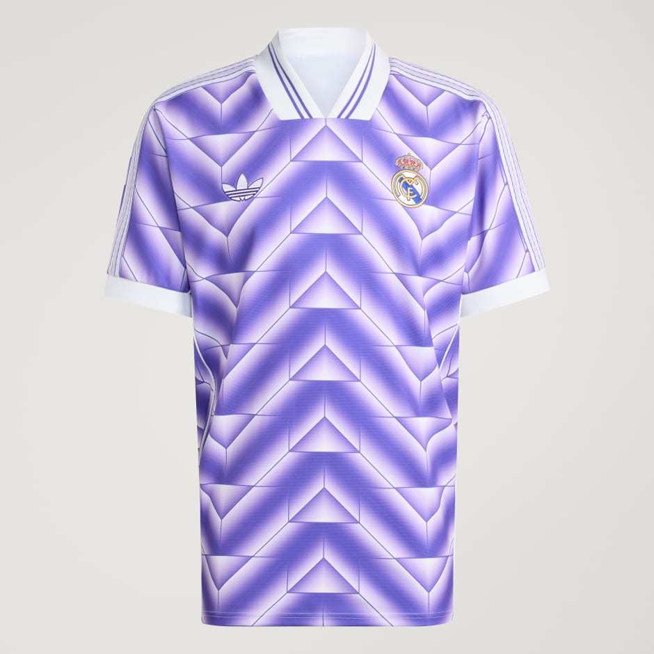 Adidas Real Madrid Lifestyler Jersey Purple White JN3055