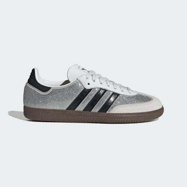 Adidas Samba OG Crystal White Core White Silver Metallic IH9055