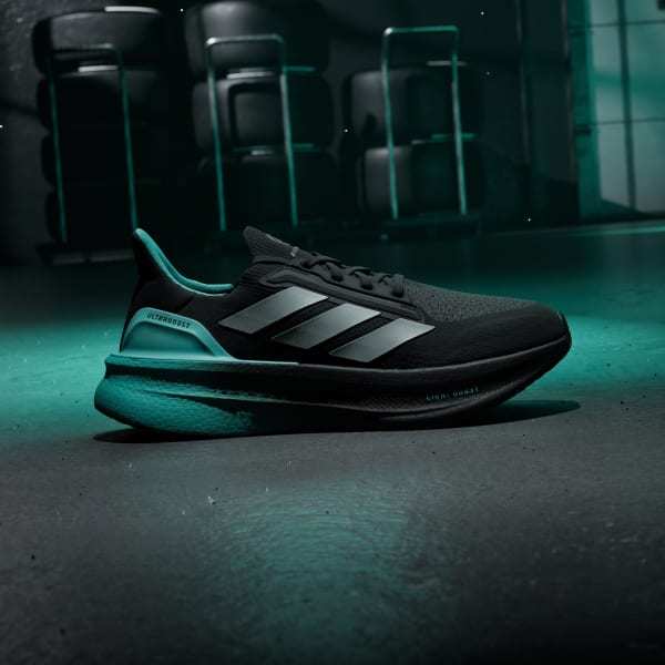 Adidas Ultraboost 5 Mercedes AMG Petronas F1 Team Core Black Silver Metallic Semi Mint Rush KJ3673