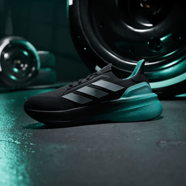 Adidas Ultraboost 5 Mercedes AMG Petronas F1 Team Core Black Silver Metallic Semi Mint Rush KJ3673