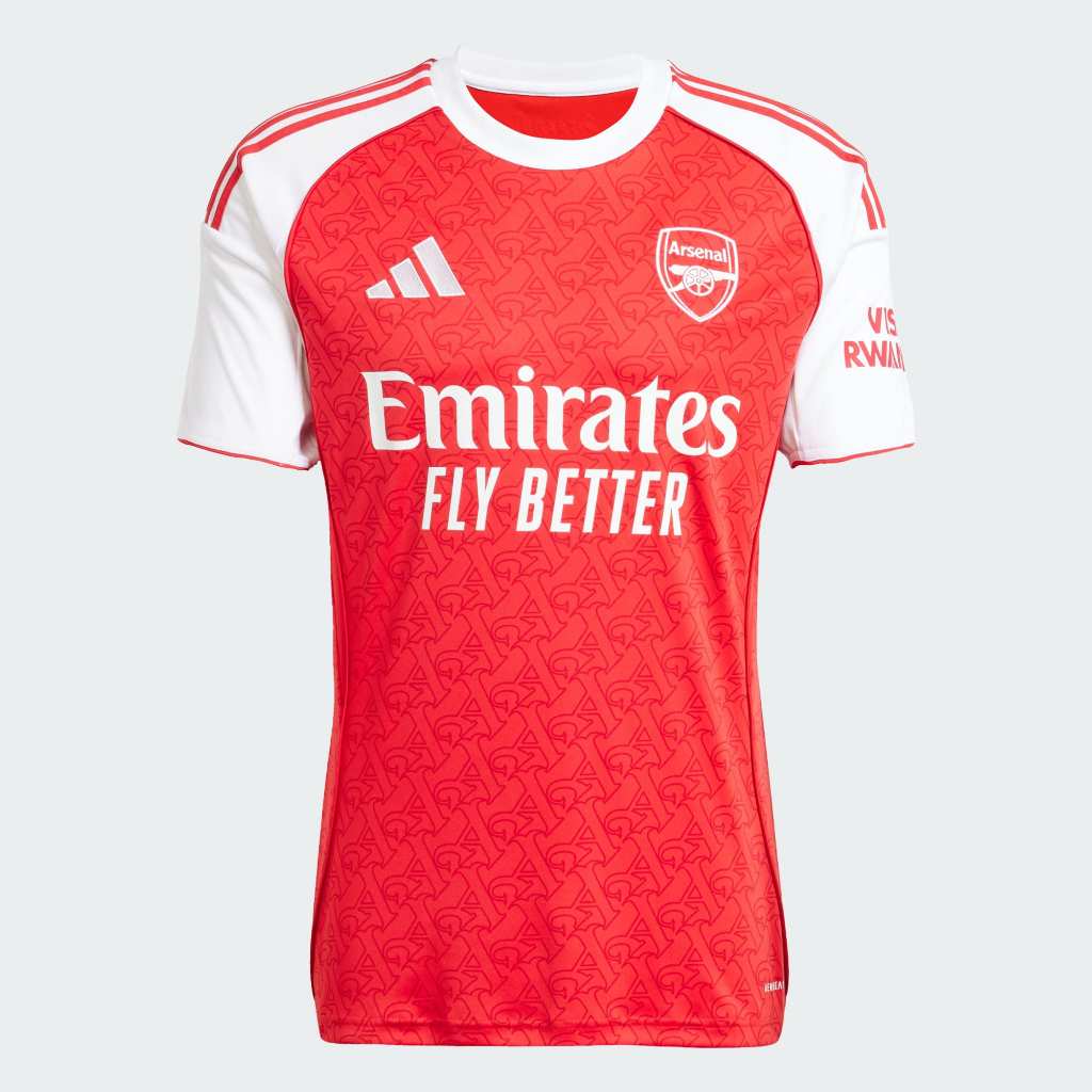 Adidas Arsenal 25/26 Home Jersey Better Scarlet White JI9517