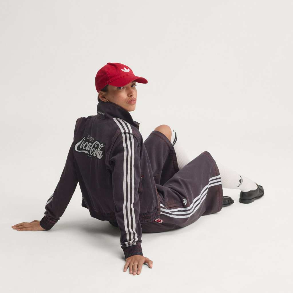 Adidas x COCA COLA Track Top Denim Firebird Reg Vivid Red KY7693