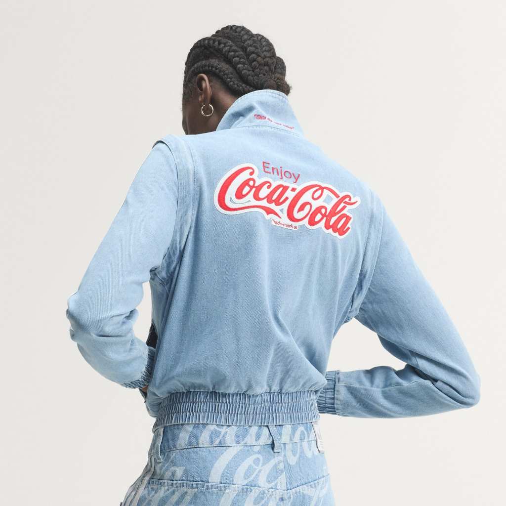 Adidas x COCA COLA Track Top Denim Firebird Reg Light Denim KY7548
