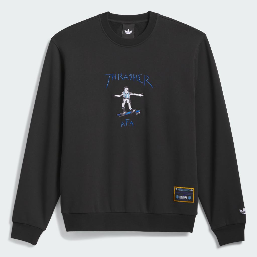 Adidas x THRASER ARGENTINA CREWNECK SWEATSHIRT BLACK KX4545