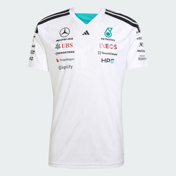 Adidas Mercedes AMG PETRONAS Formula 1 Team Driver Jersey White KF0160