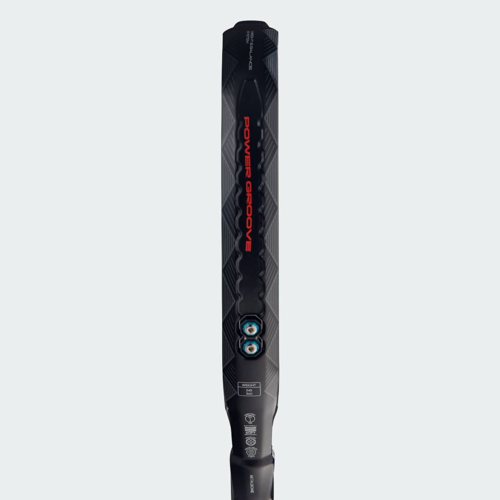 Adidas Padel Metalbone 3.4 Black Silver Metallic App Solar Red JK5291