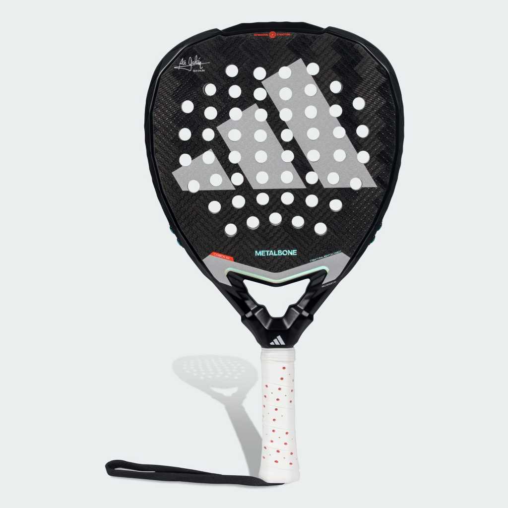 Adidas Padel Metalbone 3.4 Black Silver Metallic App Solar Red JK5291
