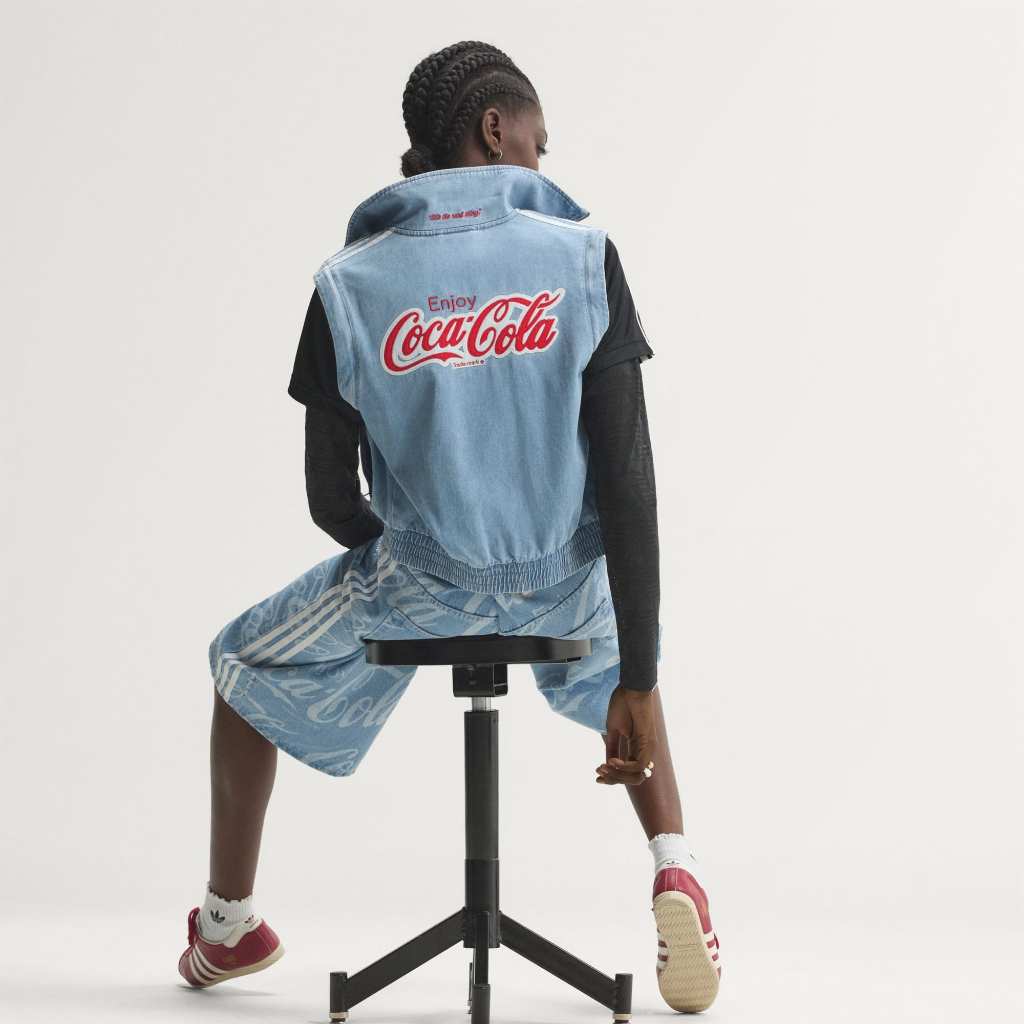 Adidas x COCA COLA Track Top Denim Firebird Reg Light Denim KY7548