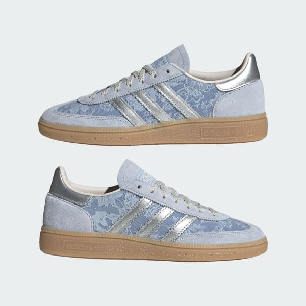 Adidas Spezial Handball x Liberty London Crystal Sky Silver Metallic Chalk White IH4505