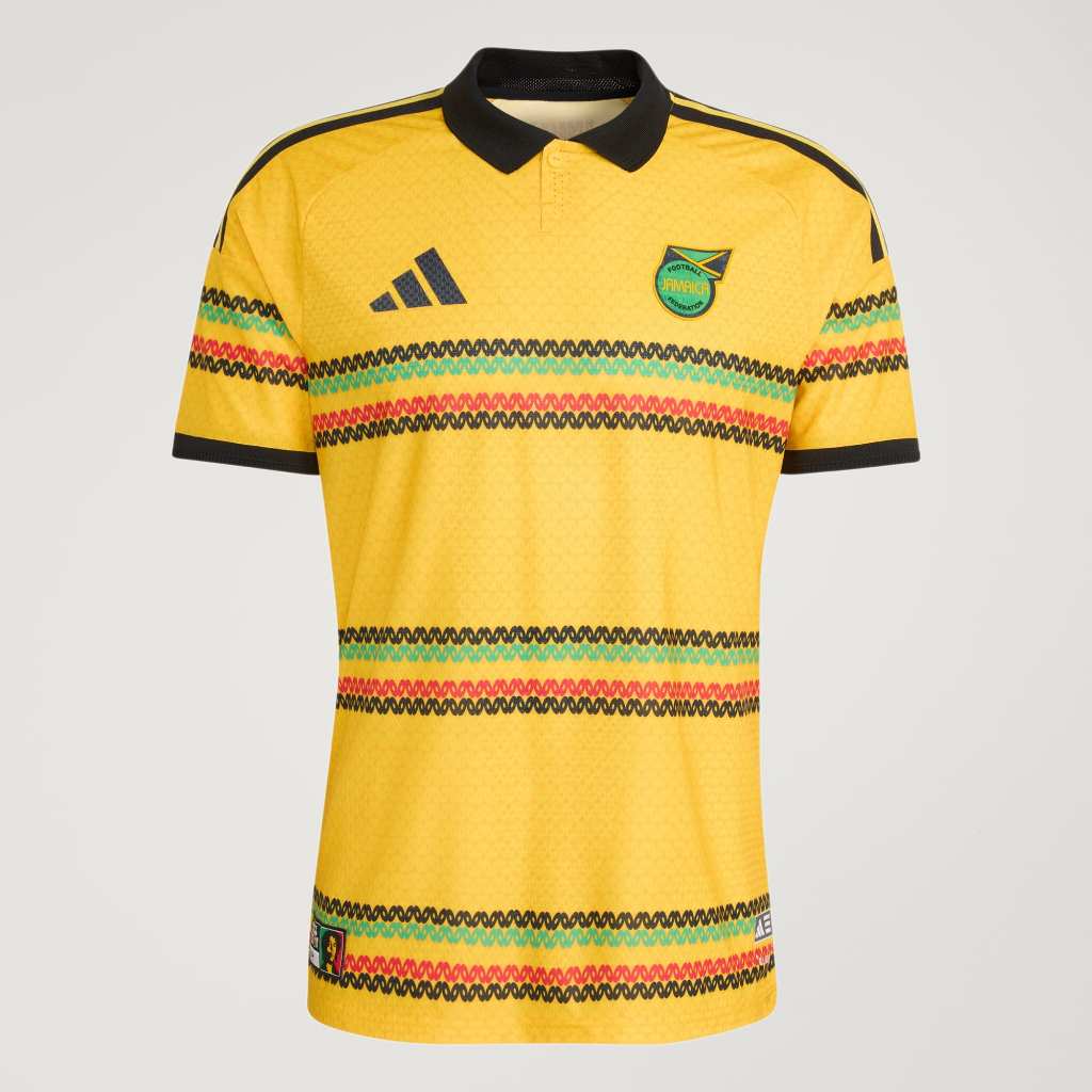 Adidas Jamaica 26 x Bob Marley Home Authentic Jersey Bold Gold KB7466