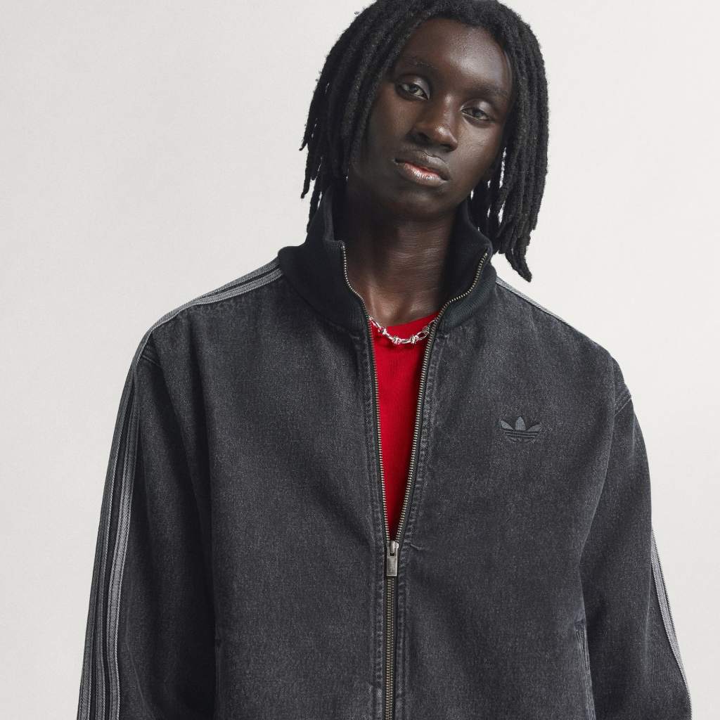 Adidas Adicolor Denim Firebird Track Top True Black Indigo KD1516