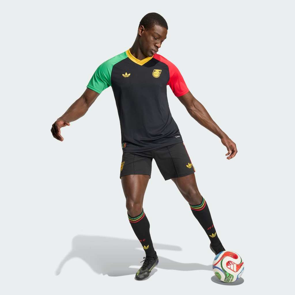 Adidas Jamaica 26 x BOB MARLEY AWAY PRE MATCH JERSEY BLACK KA1909