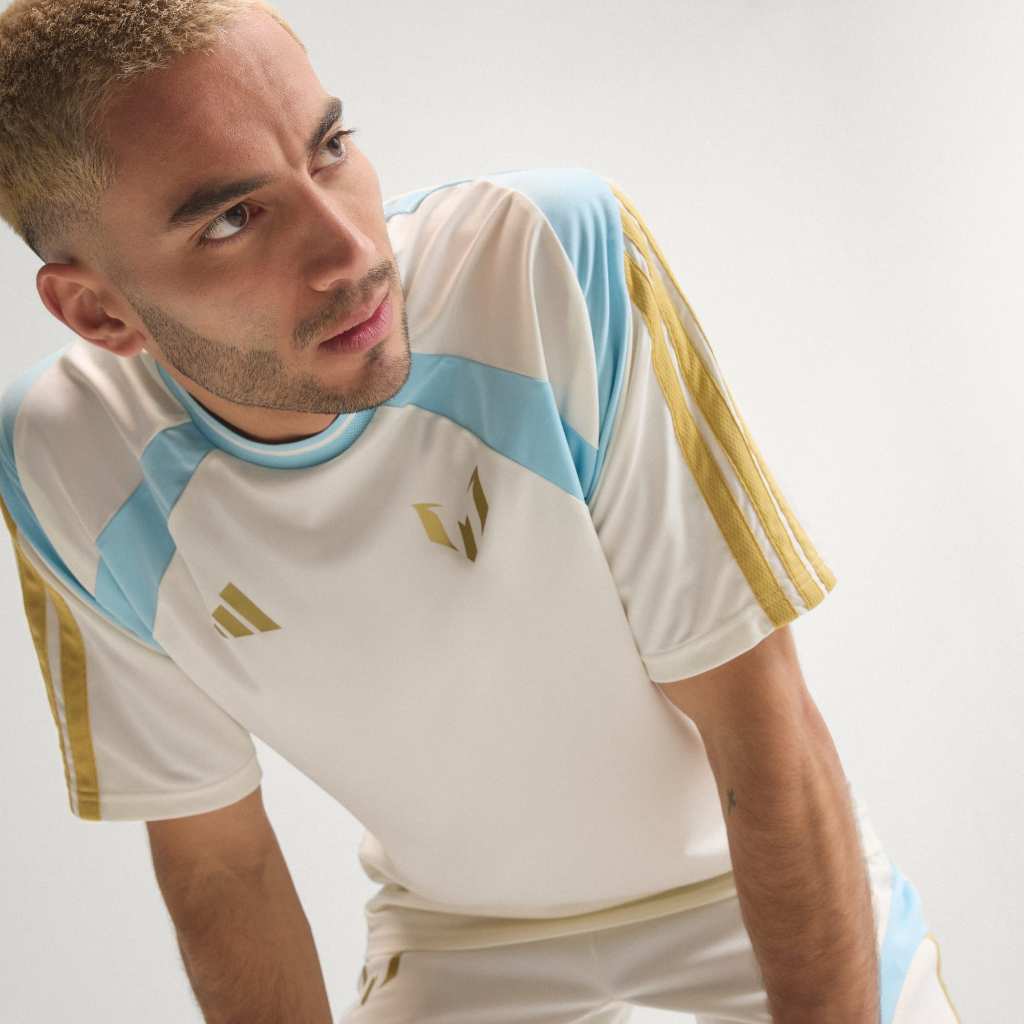 Adidas T-SHIRT Messi House Of TIRO Off White Ice Blue IF5738