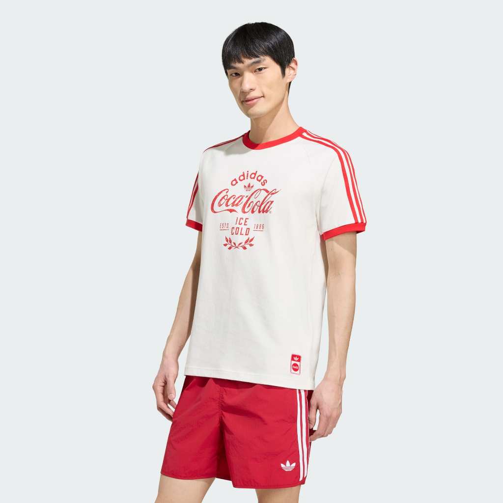 Adidas x COCA COLA CALI T-shirt Classic Sport Tee White KY2114