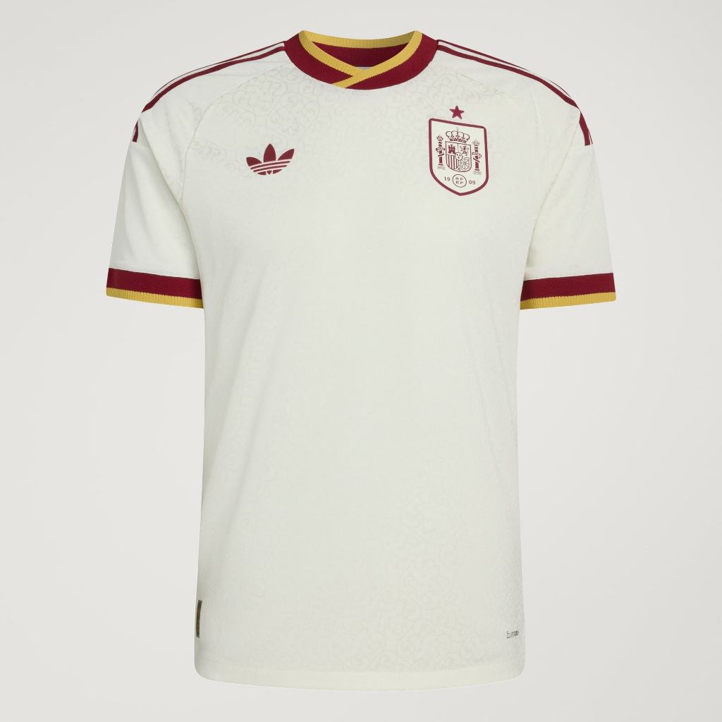 Adidas SPAIN 26 Away Authentic Jersey Off White JN4392