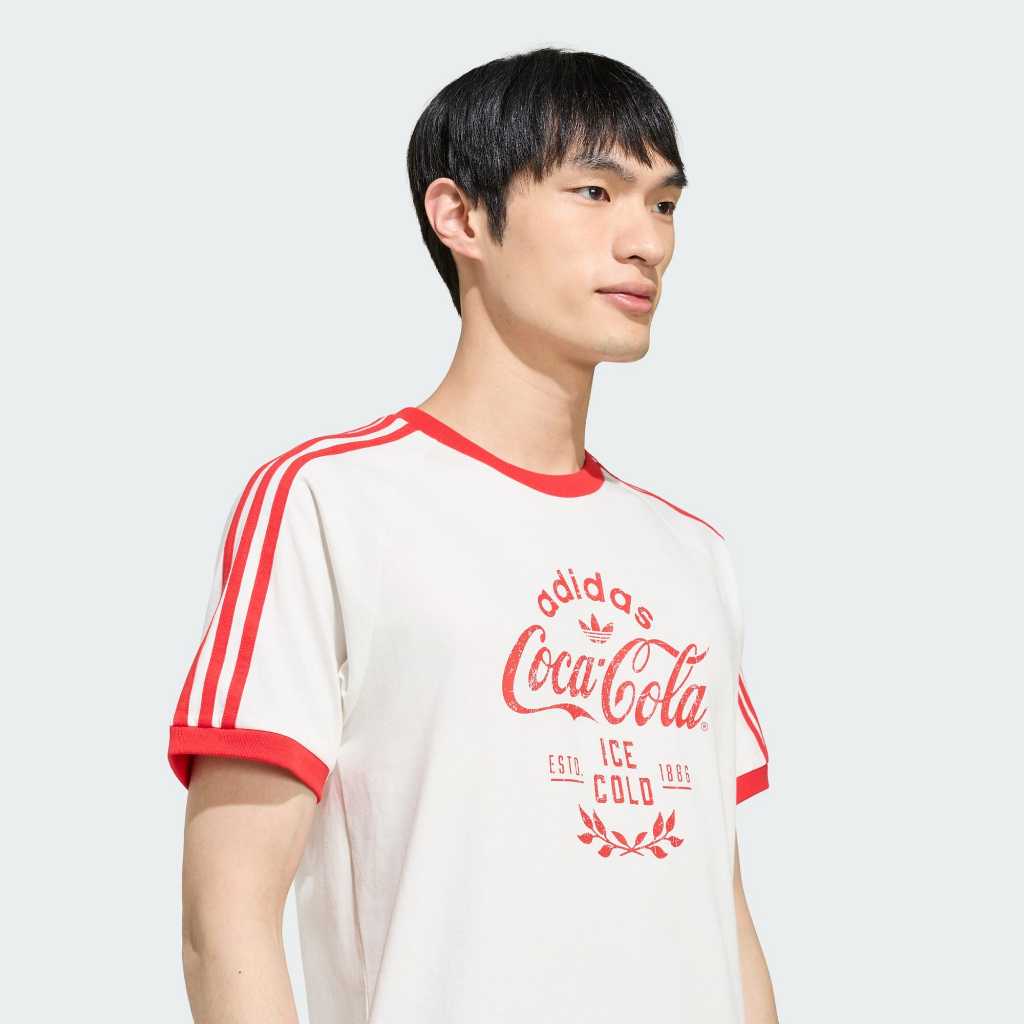 Adidas x COCA COLA CALI T-shirt Classic Sport Tee White KY2114