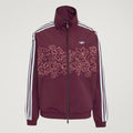 Adidas FLORAL GFX Firebird Loose TRACK JACKET Maroon KX1875