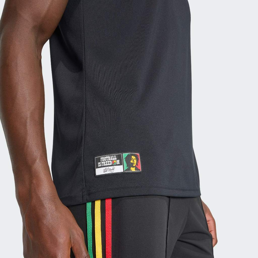 Adidas Jamaica 26 x BOB MARLEY AWAY PRE MATCH JERSEY BLACK KA1909