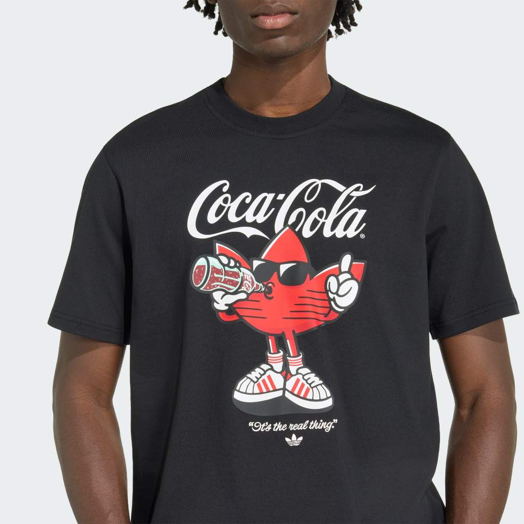 Adidas x COCA COLA GRAPHIC TEE Classic Sport Treffie Black KY2108