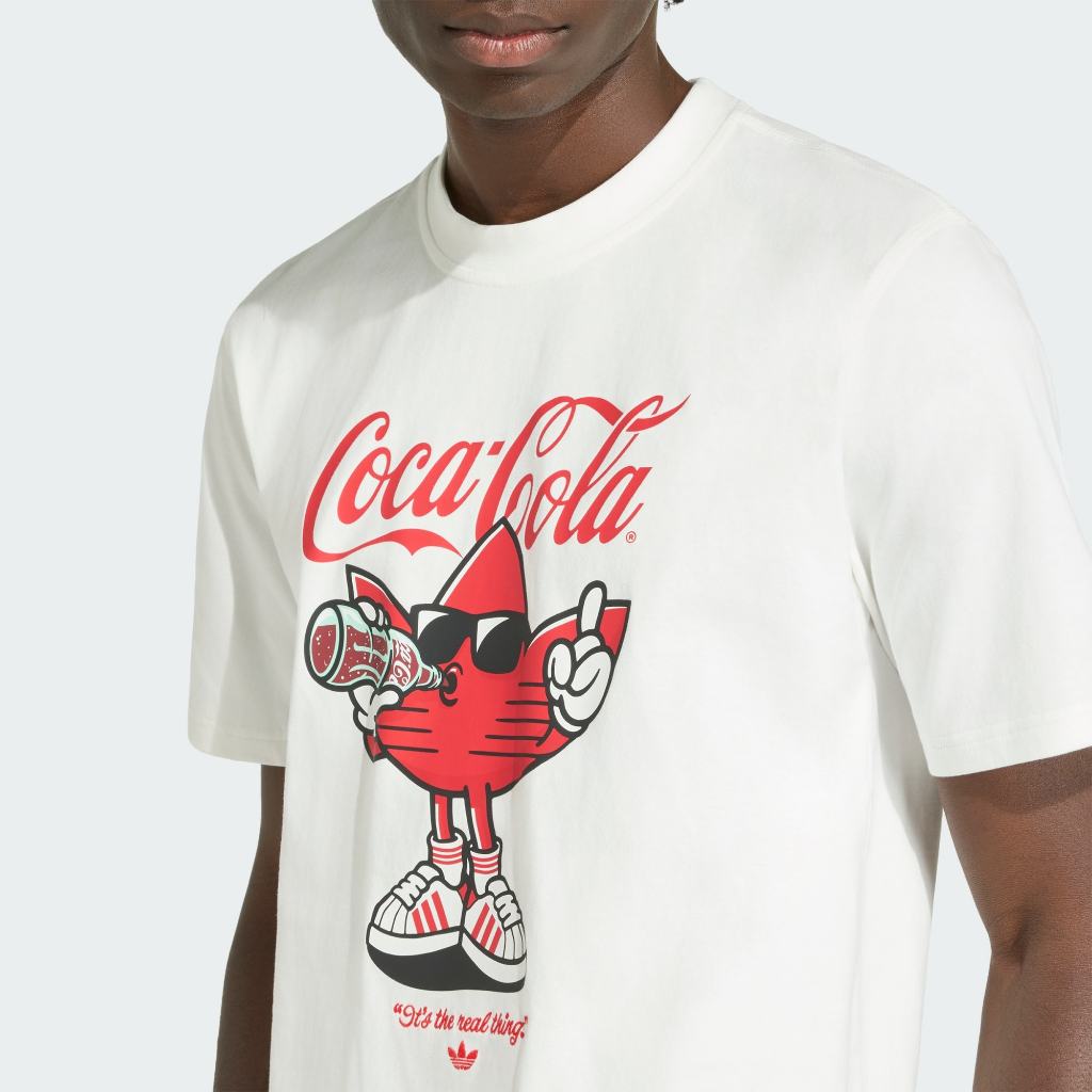 Adidas x COCA COLA GRAPHIC TEE Classic Sport Treffie White KY2109