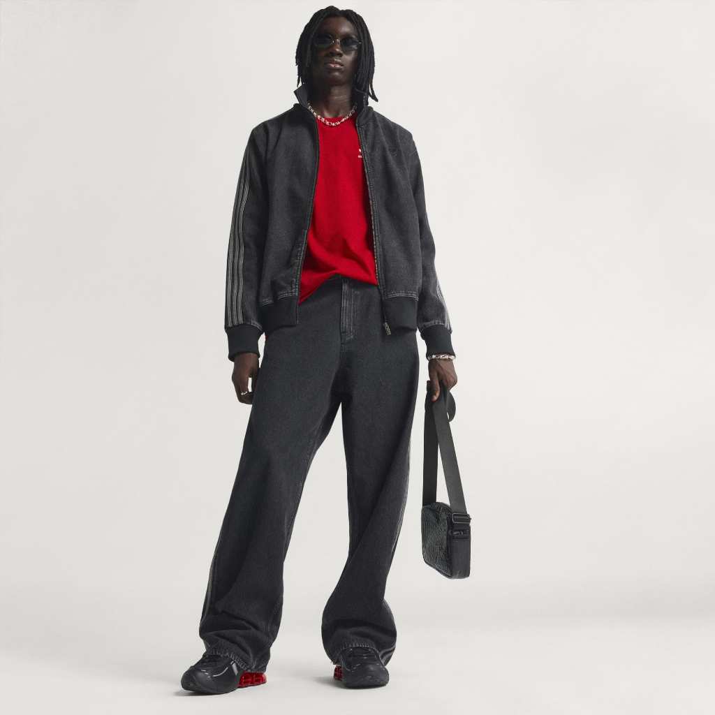 Adidas Adicolor Denim Firebird Track Top True Black Indigo KD1516