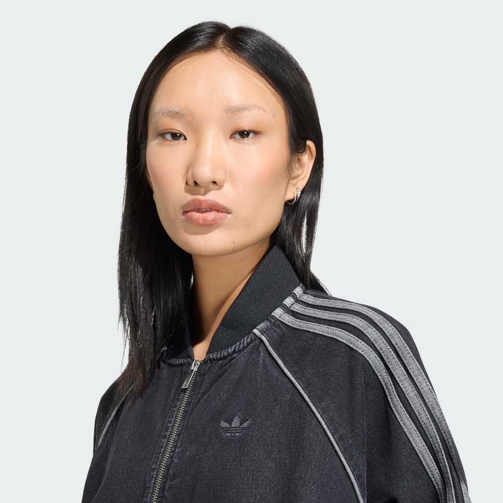 Adidas Track Top SST Oversized Denim True Black Denim KQ6471
