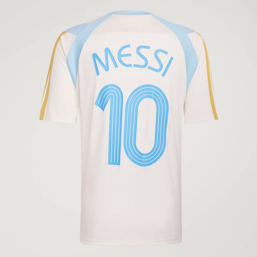 Adidas T-SHIRT Messi House Of TIRO Off White Ice Blue IF5738