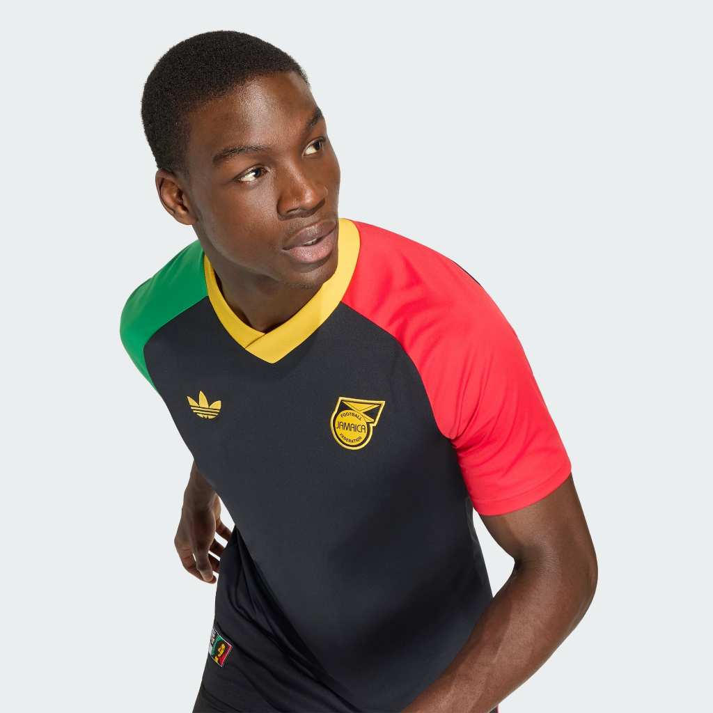 Adidas Jamaica 26 x BOB MARLEY AWAY PRE MATCH JERSEY BLACK KA1909