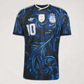 Adidas Argentina Jersey 26 Away Messi Black Lucid Blue Blue Burst KH3940