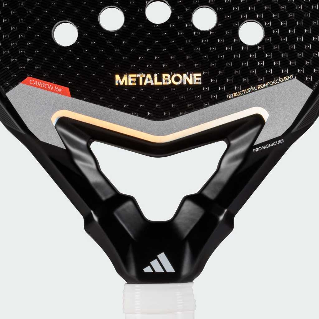 Adidas Padel Metalbone 3.4 Black Silver Metallic App Solar Red JK5291