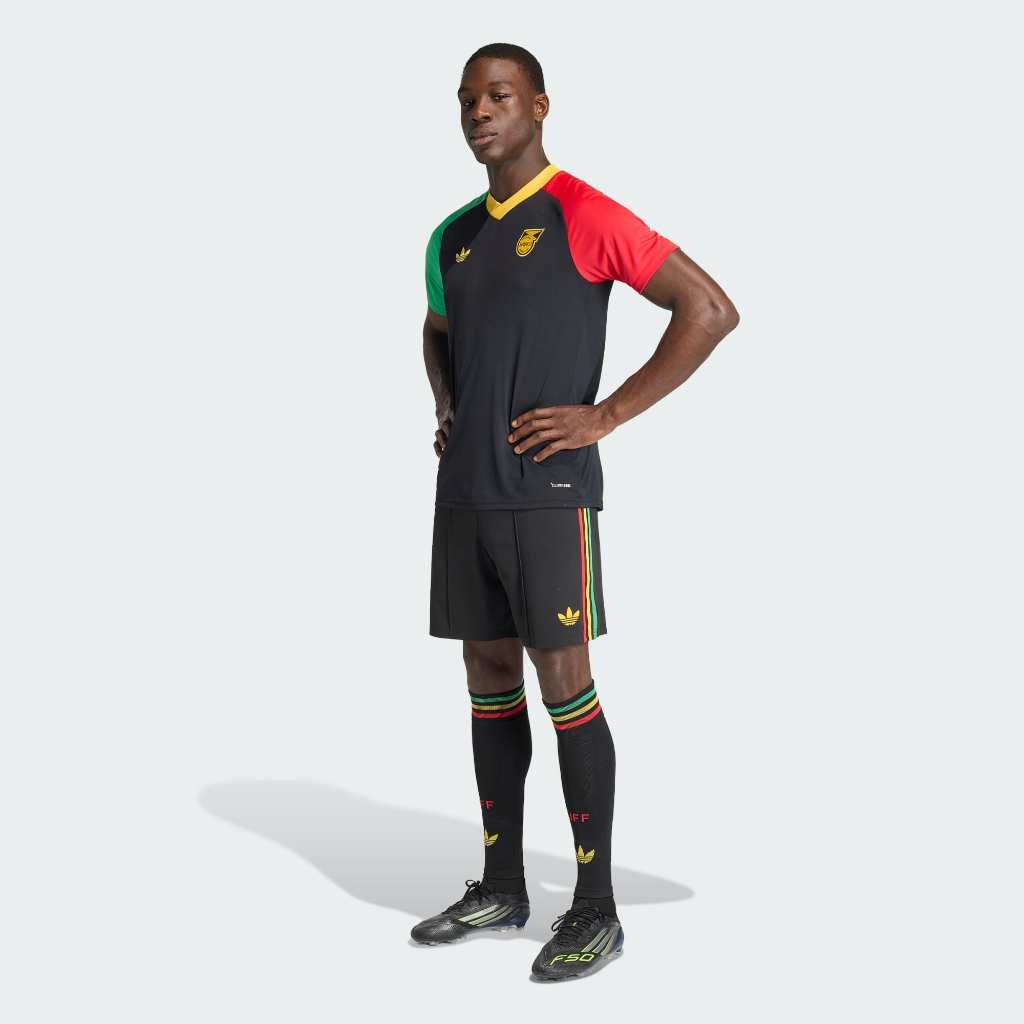 Adidas Jamaica 26 x BOB MARLEY AWAY PRE MATCH JERSEY BLACK KA1909
