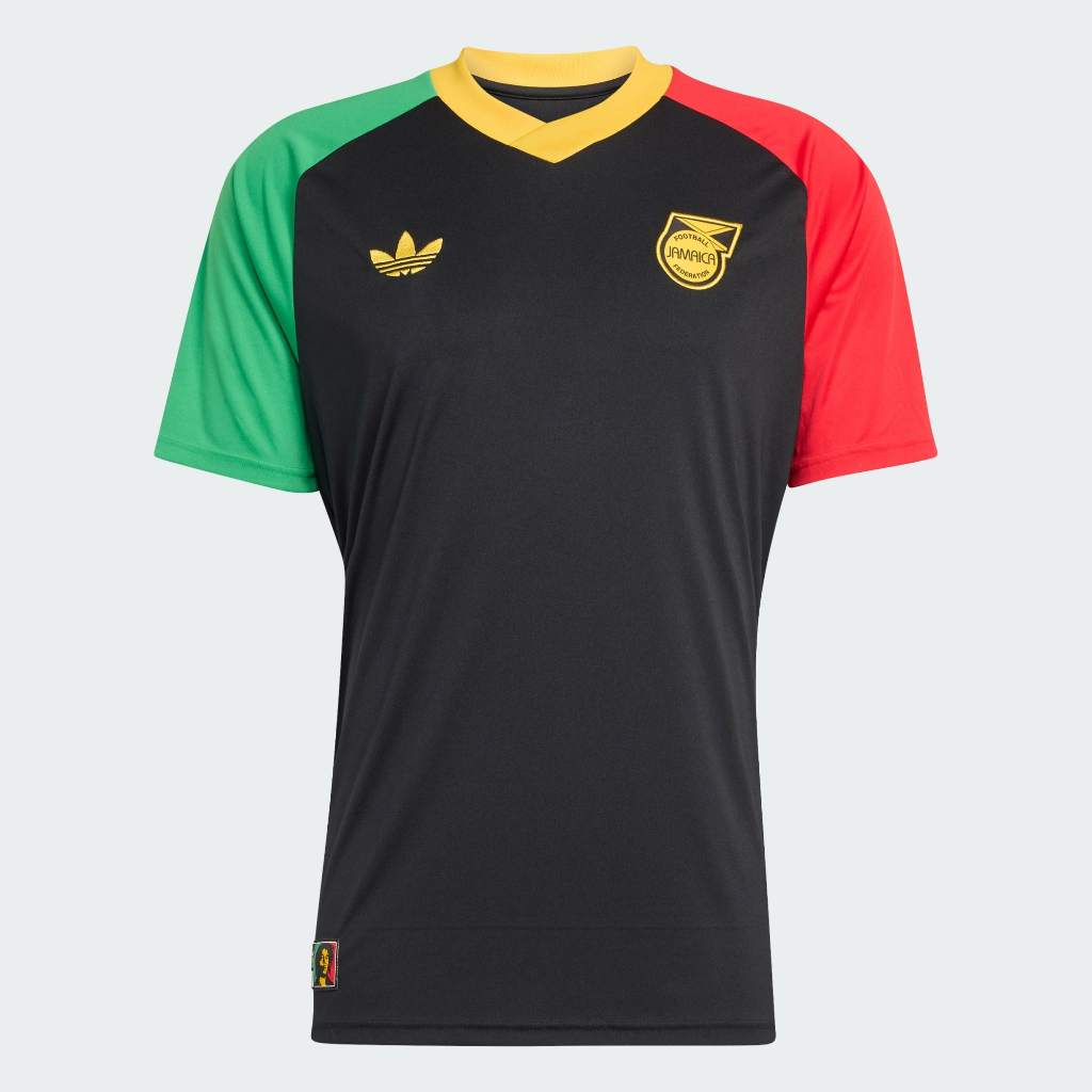 Adidas Jamaica 26 x BOB MARLEY AWAY PRE MATCH JERSEY BLACK KA1909