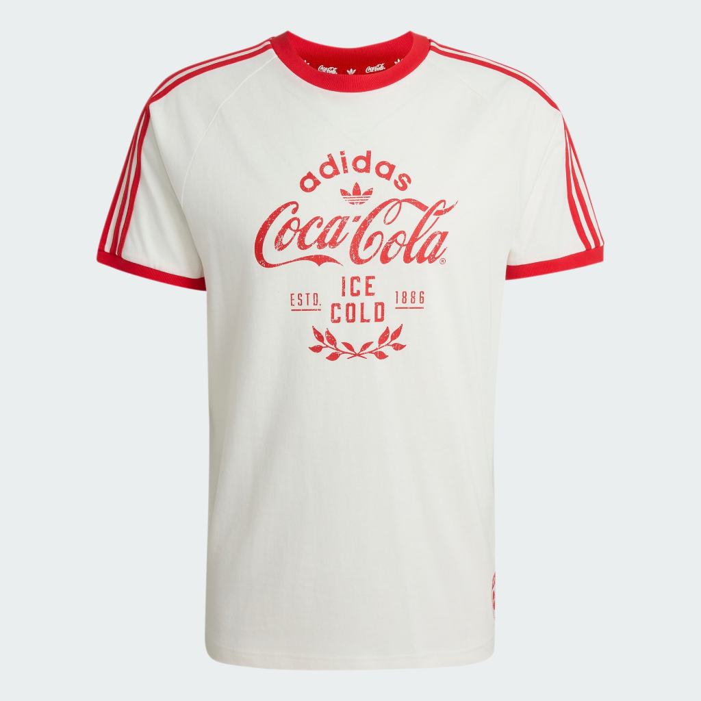Adidas x COCA COLA CALI T-shirt Classic Sport Tee White KY2114