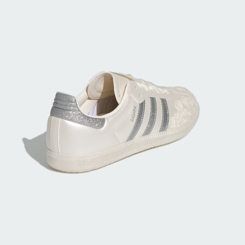 Adidas Samba OG Valentine's Day Chalk White Supplier Colour Silver Metallic HP3658
