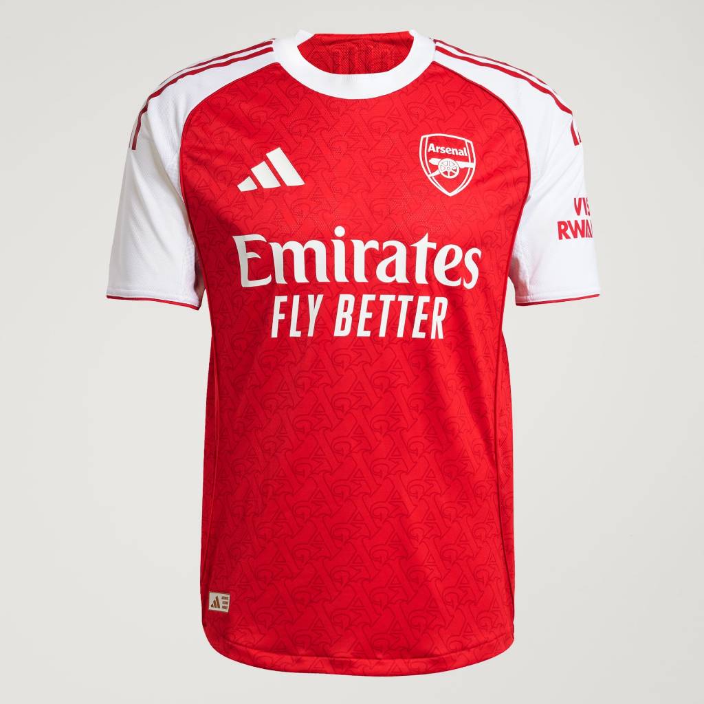Adidas Arsenal 25/26 Home Authentic Jersey Better Scarlet White JI9516