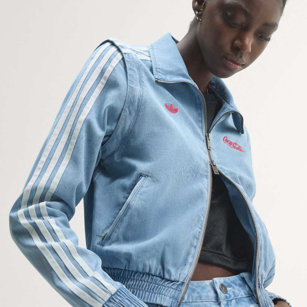 Adidas x COCA COLA Track Top Denim Firebird Reg Light Denim KY7548