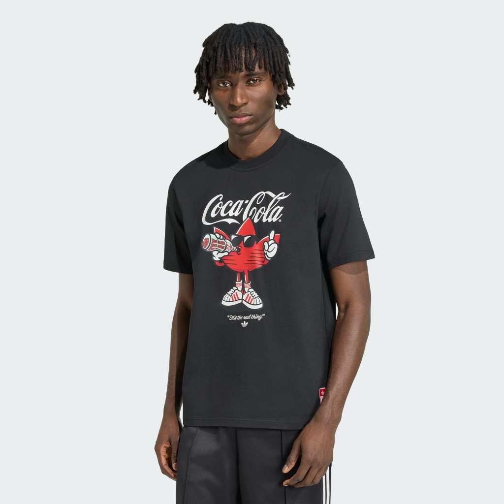 Adidas x COCA COLA GRAPHIC TEE Classic Sport Treffie Black KY2108