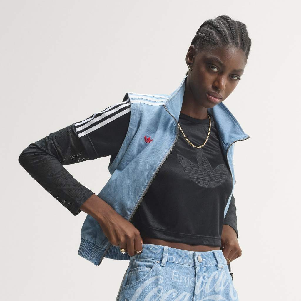 Adidas x COCA COLA Track Top Denim Firebird Reg Light Denim KY7548